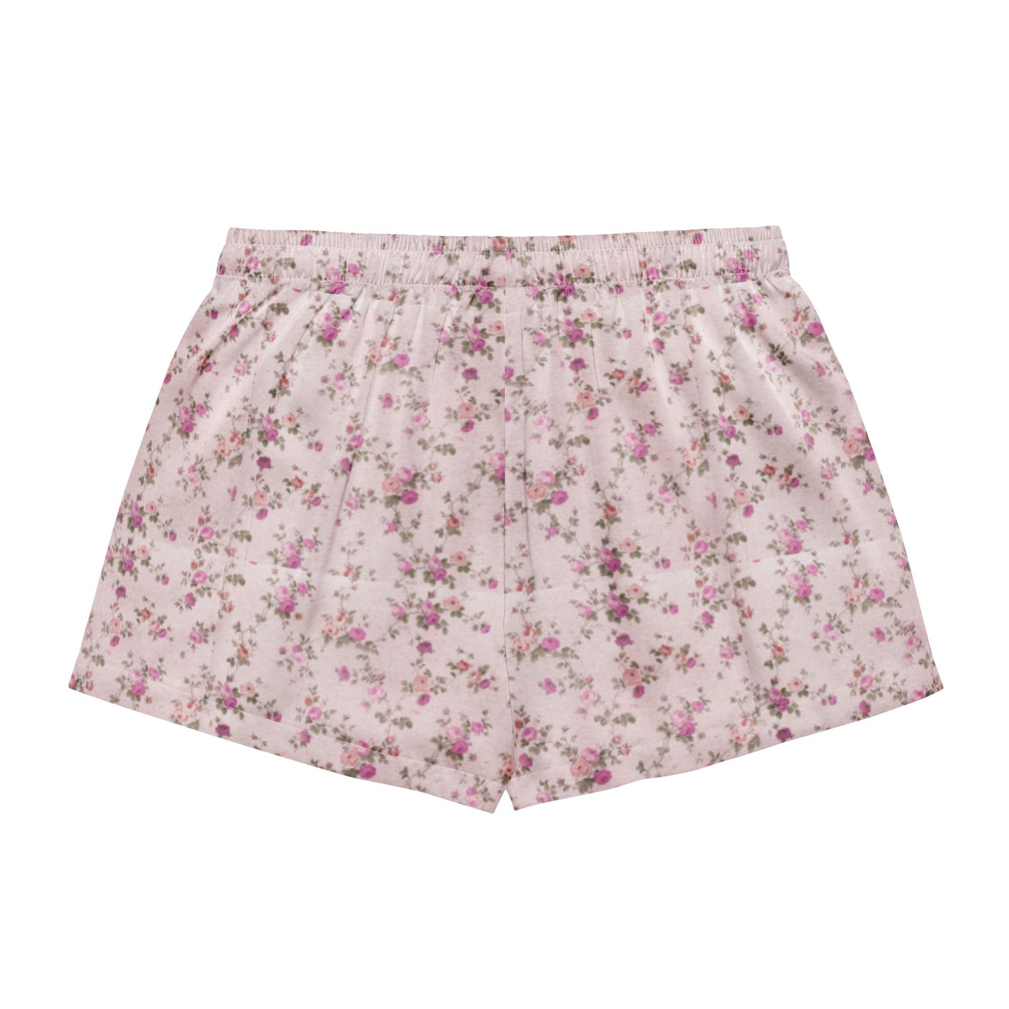 Customizable: Pink Floral Women’s Pajama Shorts