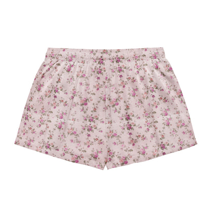 Customizable: Pink Floral Women’s Pajama Shorts