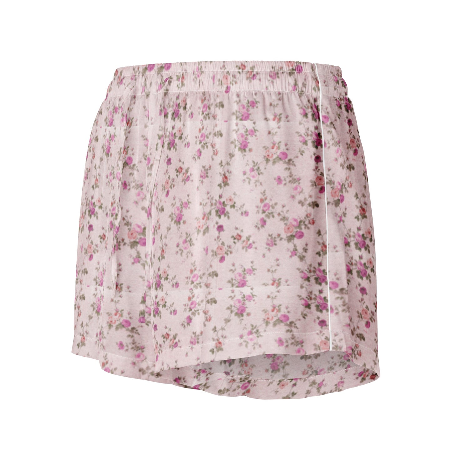 Customizable: Pink Floral Women’s Pajama Shorts