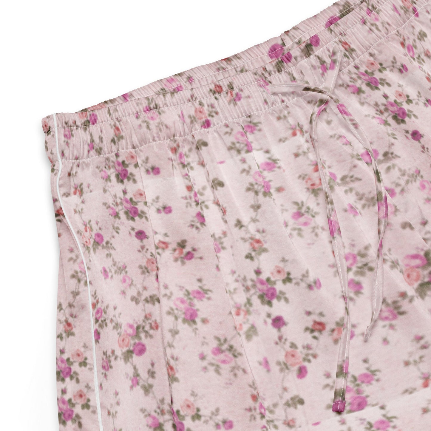 Customizable: Pink Floral Women’s Pajama Shorts