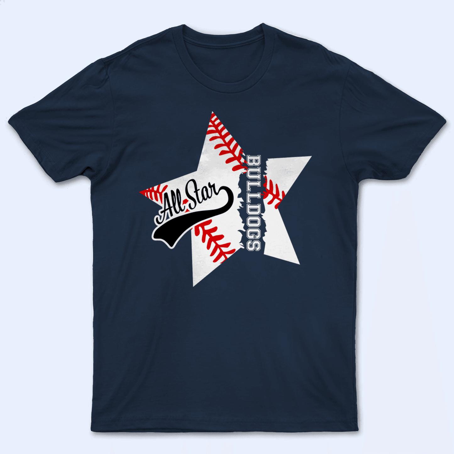 All Stars Sports Retro Distressed Design - Personalized Custom T Shirt - Birthday, Loving, Funny Gift for Grandfather/Dad/Father, Husband, Grandparent