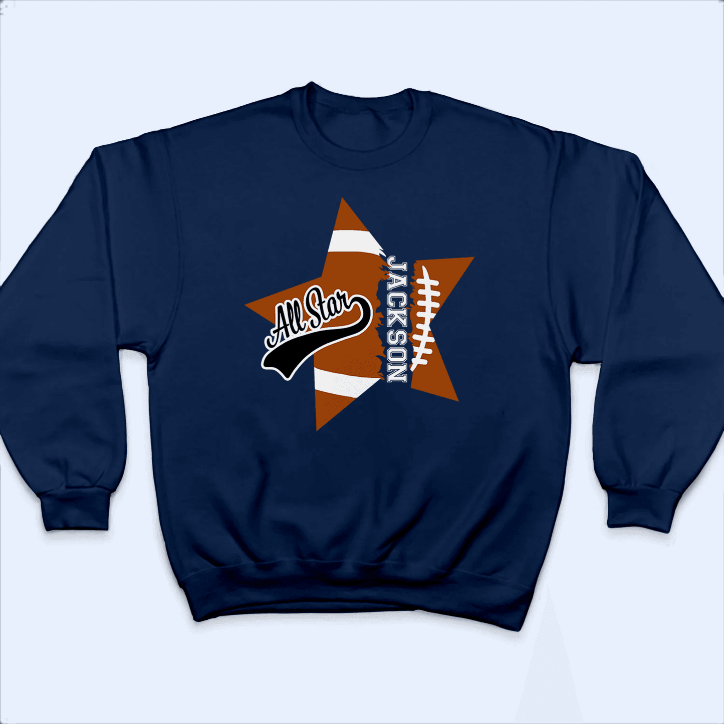 All Stars Sports Retro Distressed Design - Personalized Custom T Shirt - Birthday, Loving, Funny Gift for Grandfather/Dad/Father, Husband, Grandparent