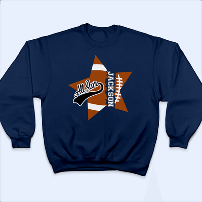 All Stars Sports Retro Distressed Design - Personalized Custom T Shirt - Birthday, Loving, Funny Gift for Grandfather/Dad/Father, Husband, Grandparent