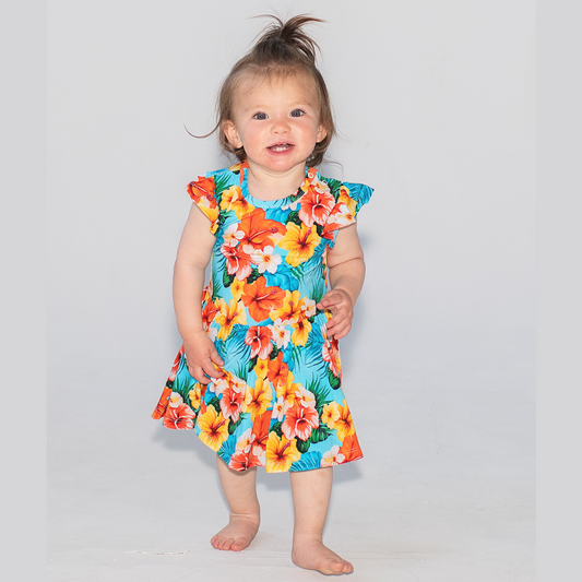 Ruffle Dress Short Sleeve