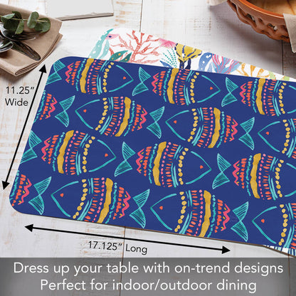 Along The Coast Reversible Rectangular Plastic Placemat