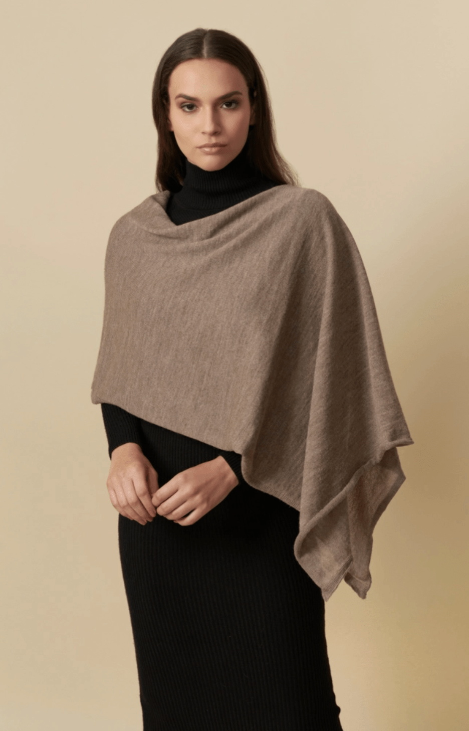 Alpaca Dress Topper | Lightweight Poncho | Alpaca Shawl
