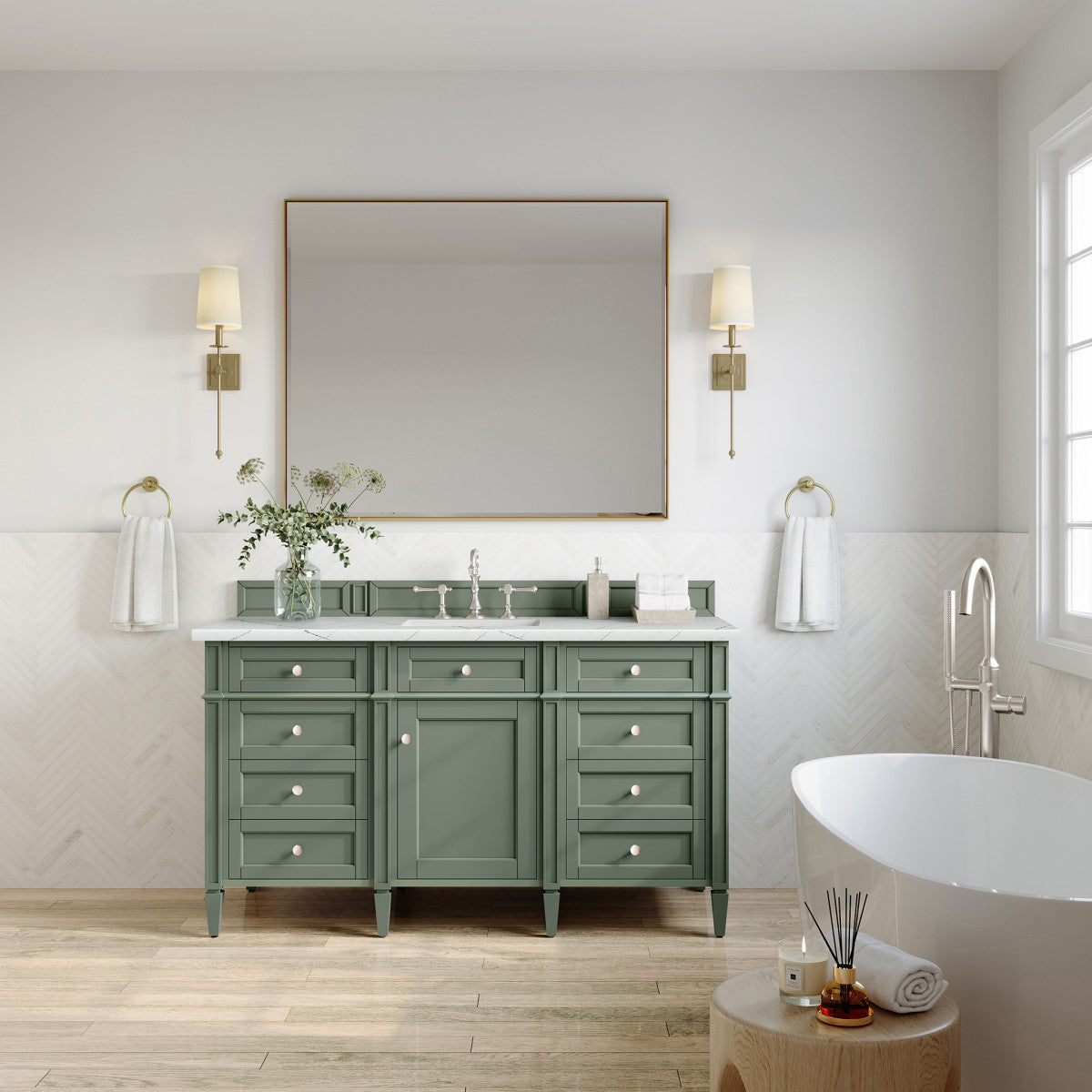 Brittany 60" Single Vanity Cabinet