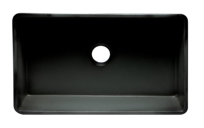 ALFI brand  ABCO3320SB Concrete Color 33 inch Reversible Single Fireclay Farmhouse Kitchen Sink