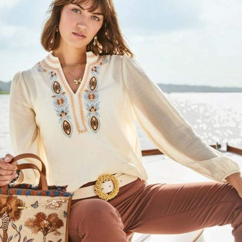 Analyn Embroidered Tunic - Ashley River Embroidery
