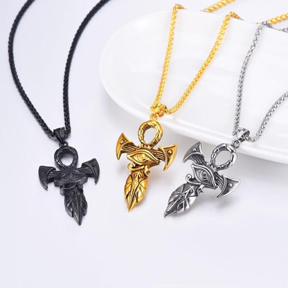 Ancient Egypt The Eye Of Horus Ankh Necklace
