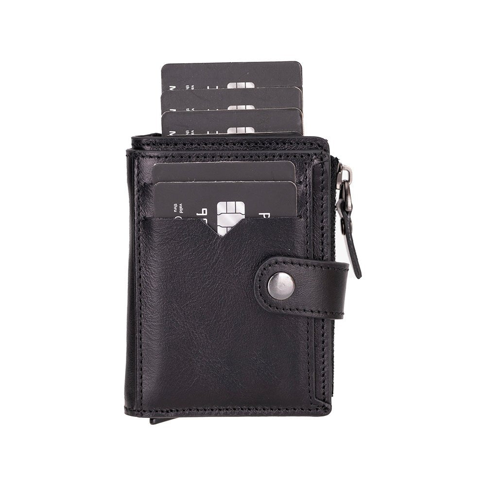 Andalusia Genuine Leather Pop-Up Cardholder with RFID Protection
