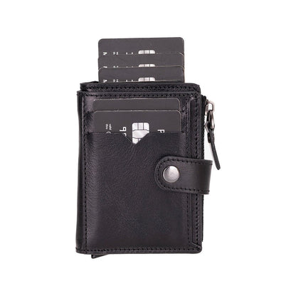 Andalusia Genuine Leather Pop-Up Cardholder with RFID Protection