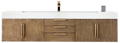 Columbia 72" Single Wall Mount Vanity Cabinet