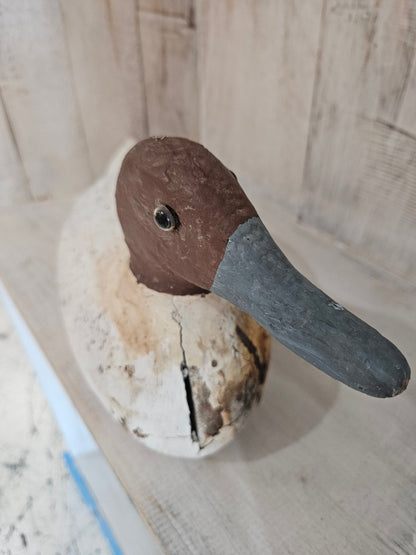 Antique Vintage Wood Carved Duck Decoy