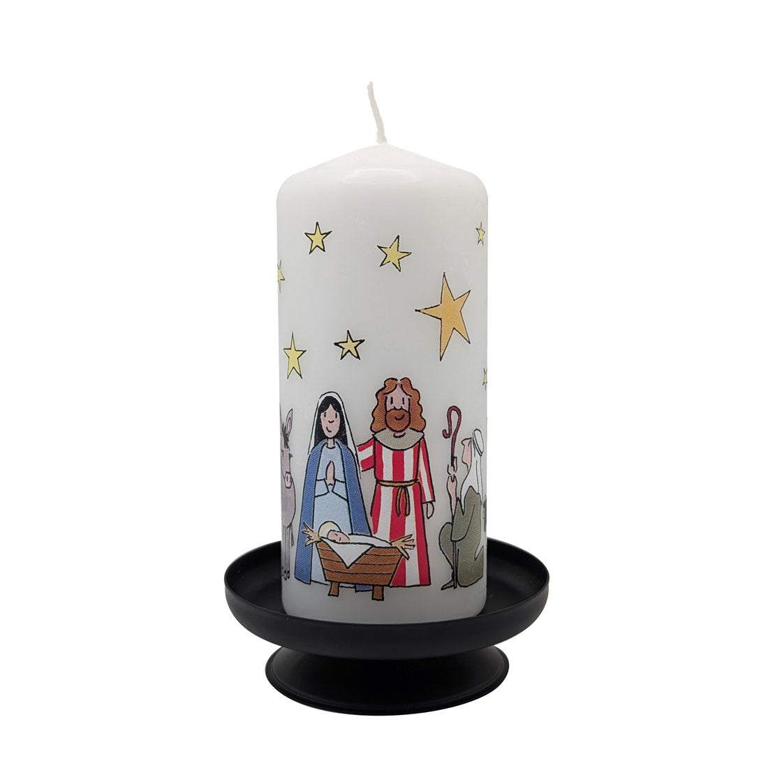 Christmas Nativity Pillar Candle