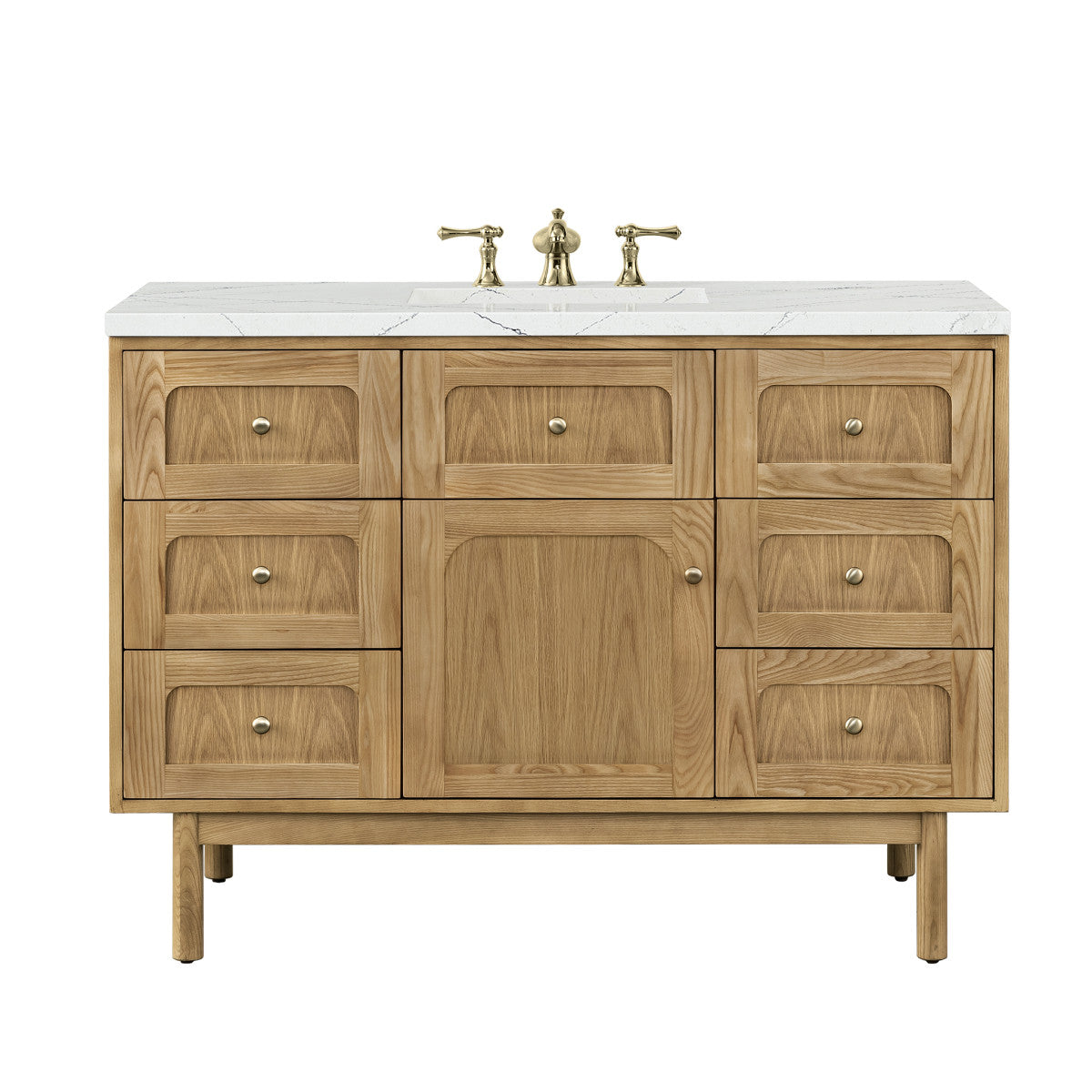 Laurent 48" Single Vanity Cabinet, Light Natural Oak