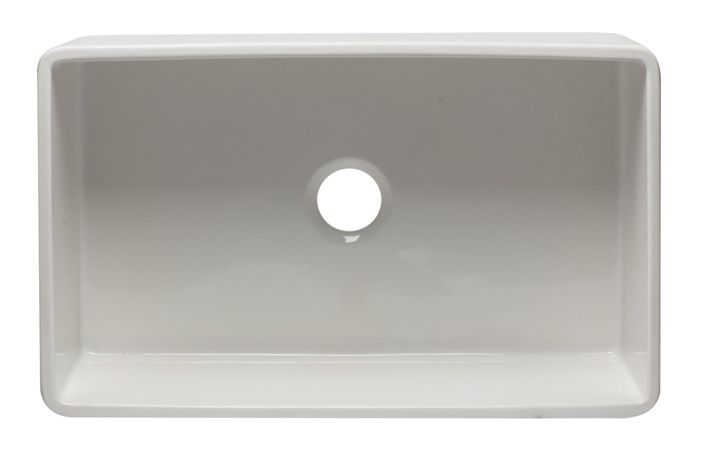 ALFI brand AB3320SB 33 inch Black Reversible Single Fireclay Farmhouse Kitchen Sink