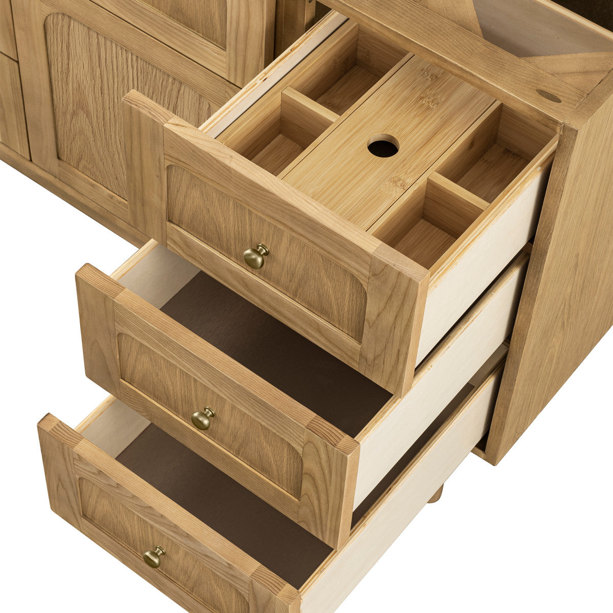 Laurent 48" Single Vanity Cabinet, Light Natural Oak