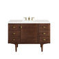 Amberly 48" Single Vanity Cabinet, Mid-Century Walnut