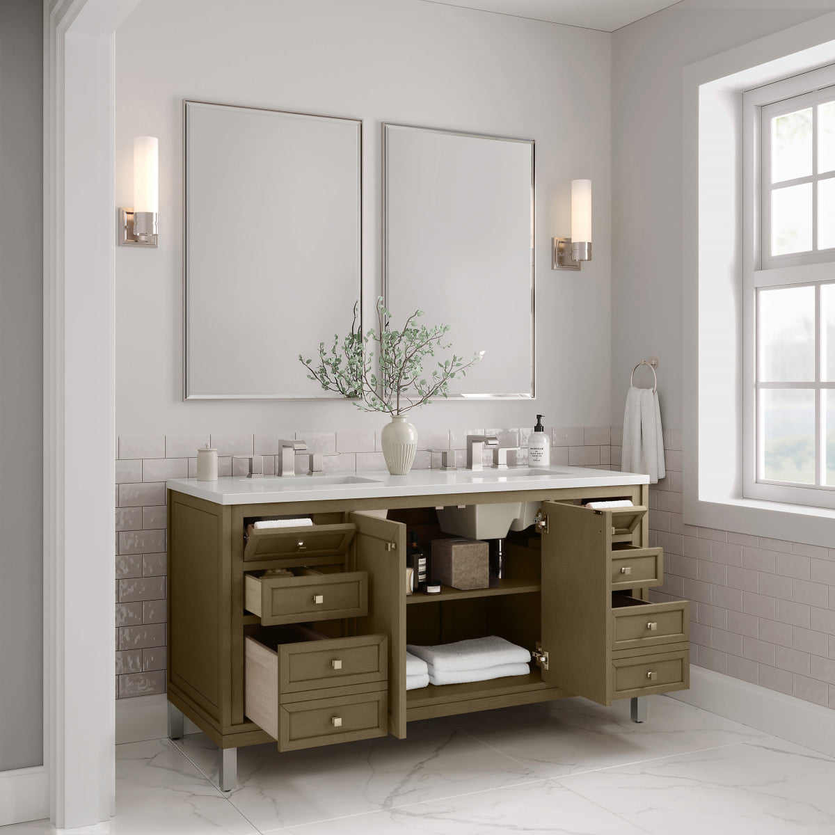 Chicago 60" Double Vanity