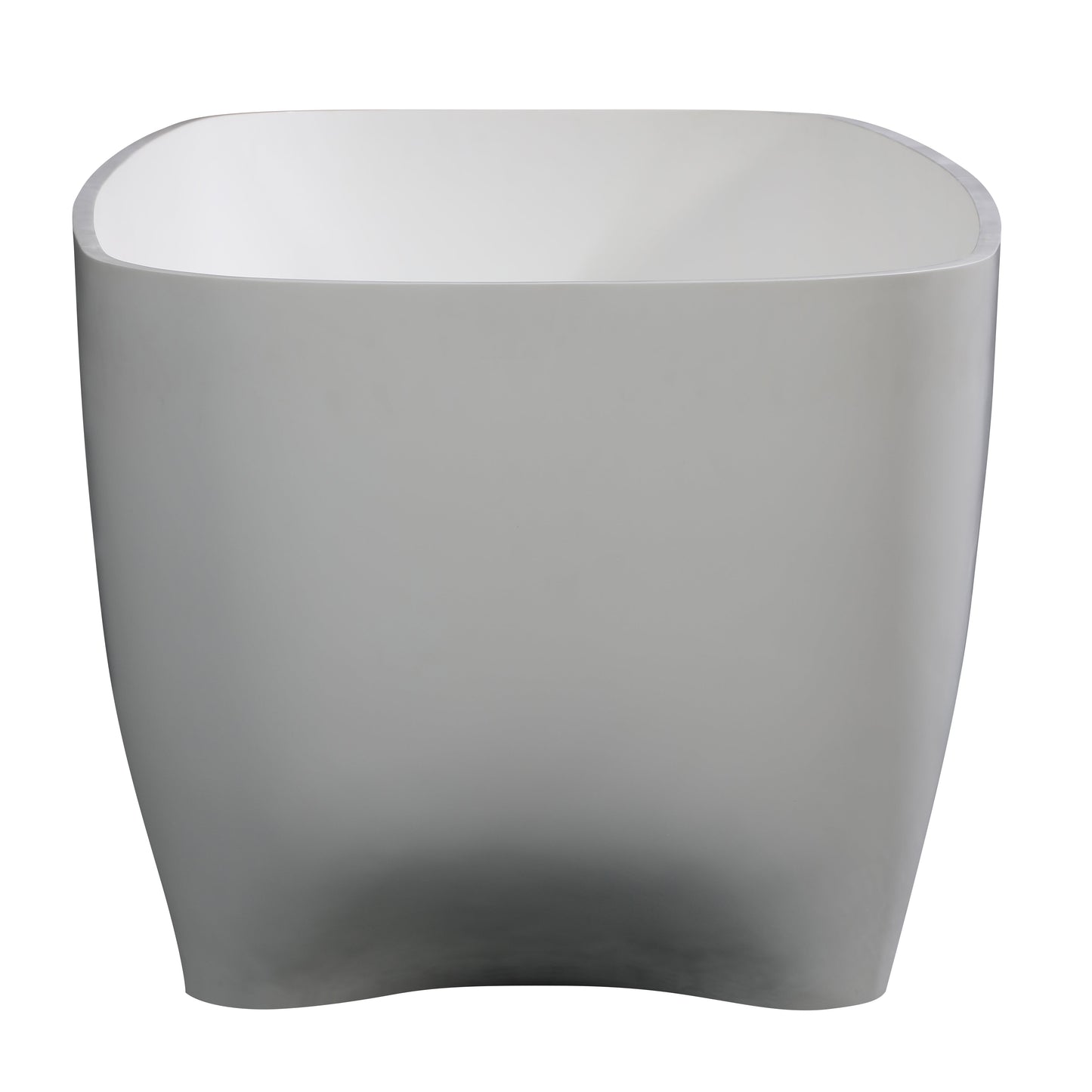 ALFI brand  AB9980 67" White Matte Solid Surface Resin Bathtub