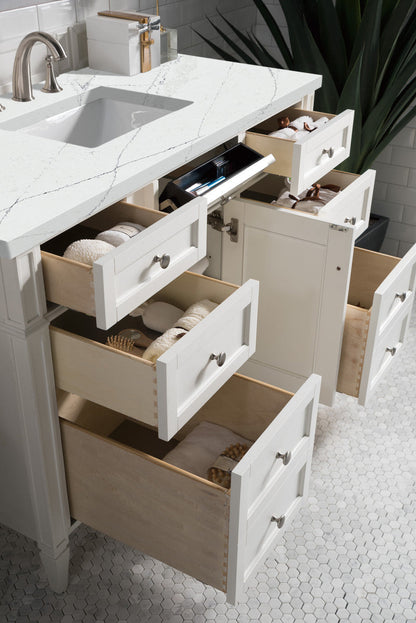 Brittany 48" Single Vanity in Bright White