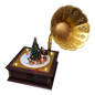 Lighted Musical Rotating Phonograph - 14 inch