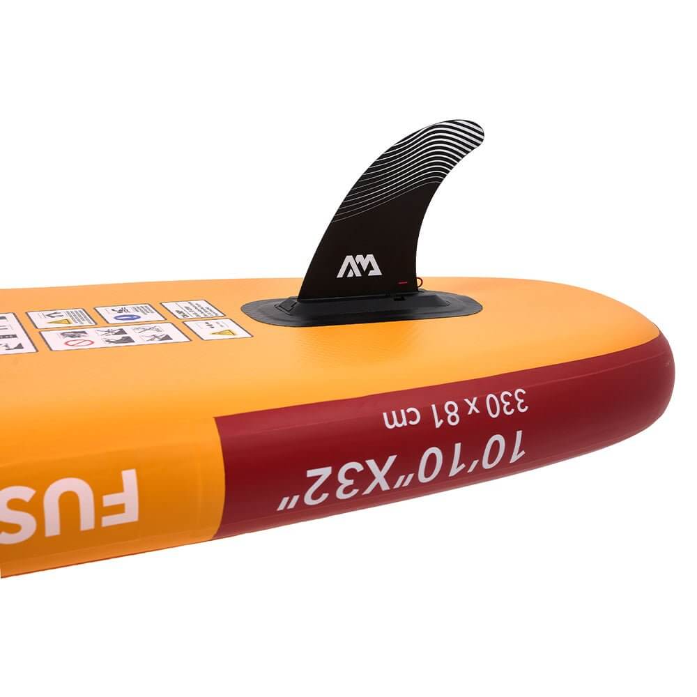 Aqua Marina Fusion BT-23FUP Premium All-Around SUP W/ Durable PVC Rail Layers & Grooved EVA Footpad,  10FT (SAK37195)