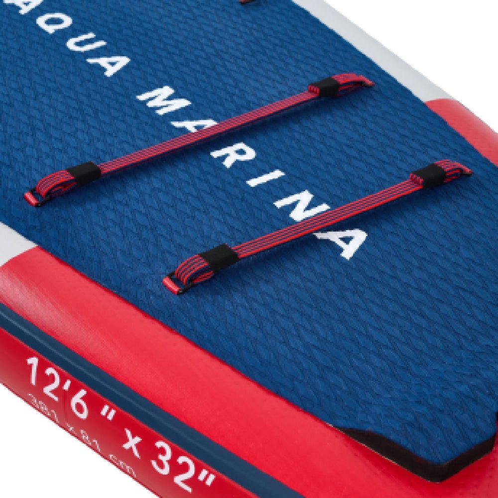 Aqua Marina Hyper BT-23HY02 Navy Touring SUP With Hydrodynamic Rail Edges & Adjustable Bungee, 12FT (SAK23285)