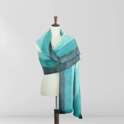 Aqua - Shawl - Aquamarine Wrap