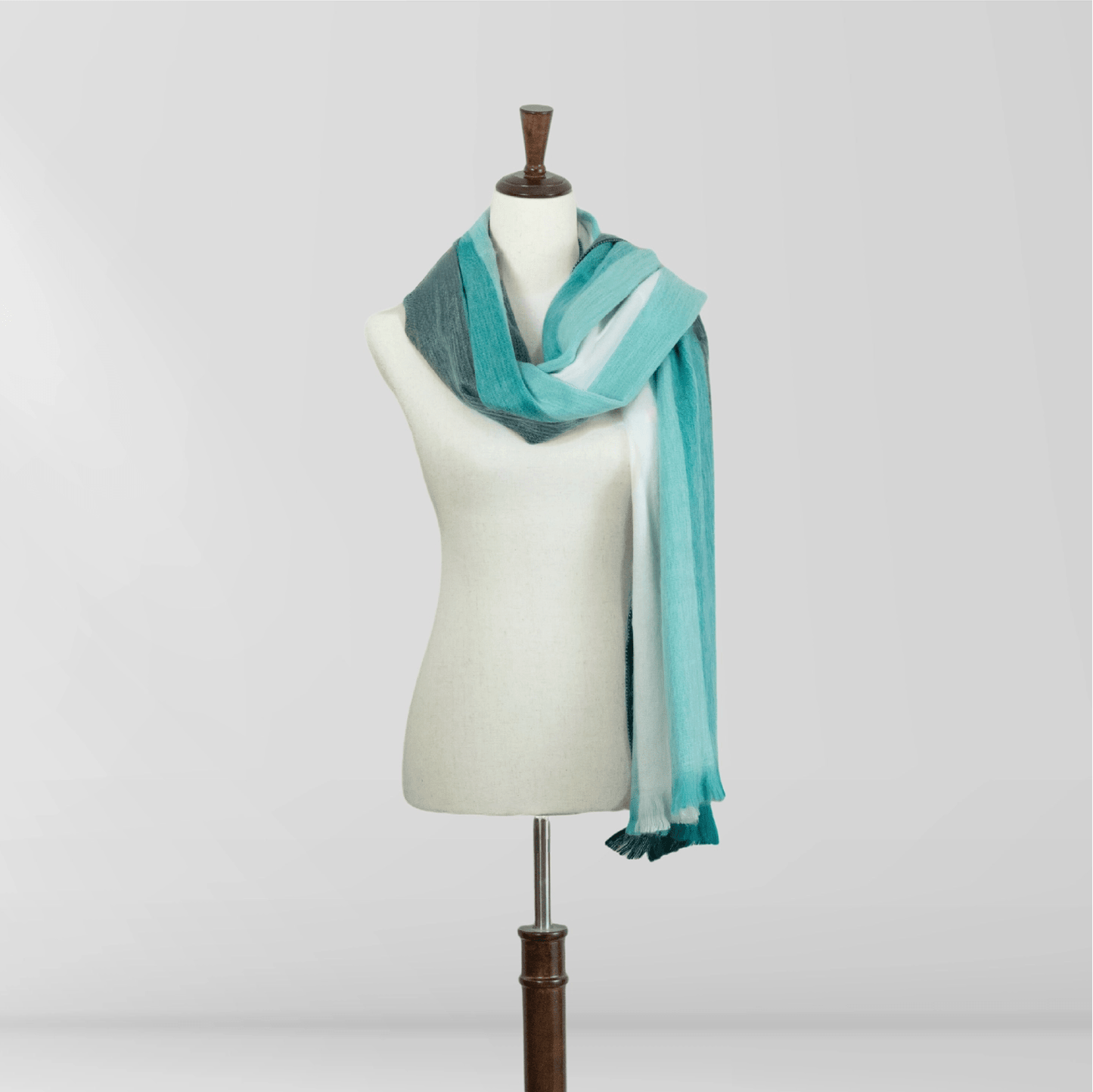 Aqua - Shawl - Aquamarine Wrap