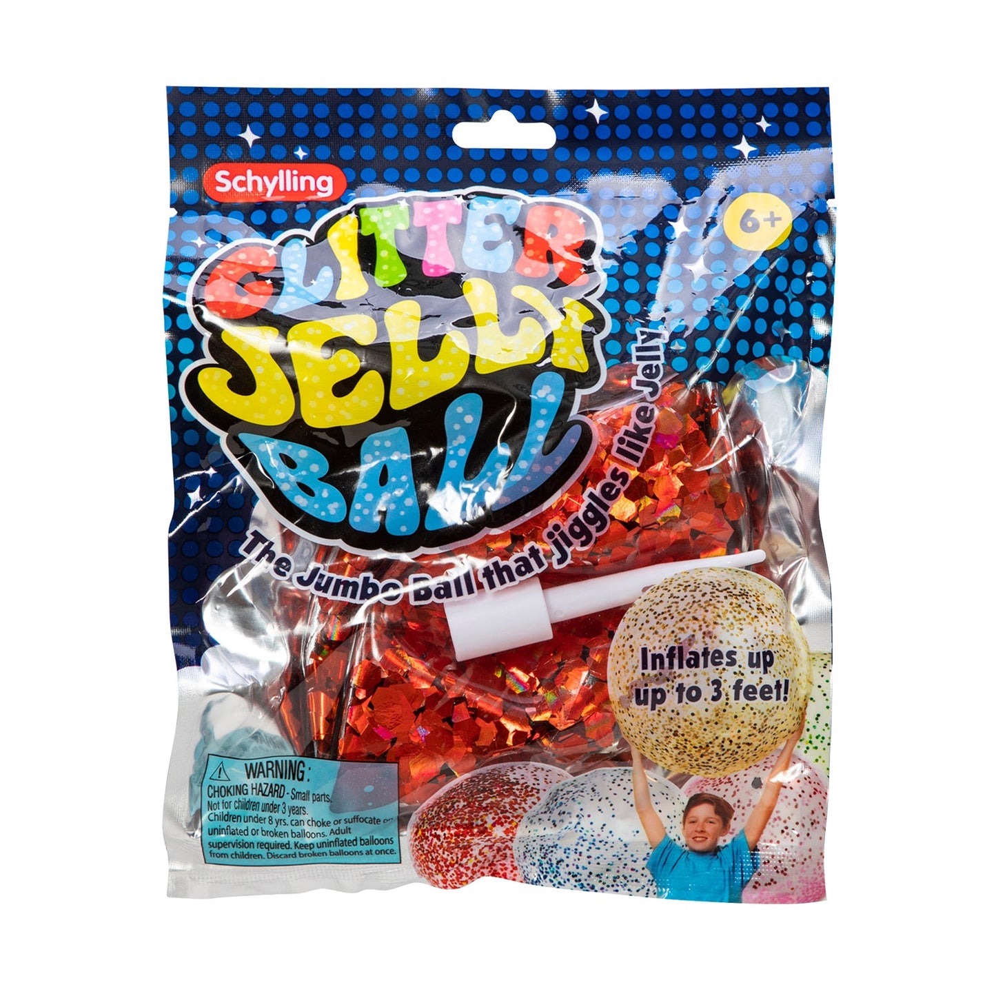 Jumbo Glitter Jelly Ball -