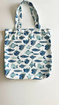 Women's Tote Bag with Blue and Aqua Fish - Great for the Beach, Lake,