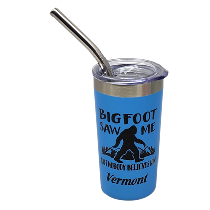 Vermont Bigfoot Stainless Steel 2oz Shooter  - Blue