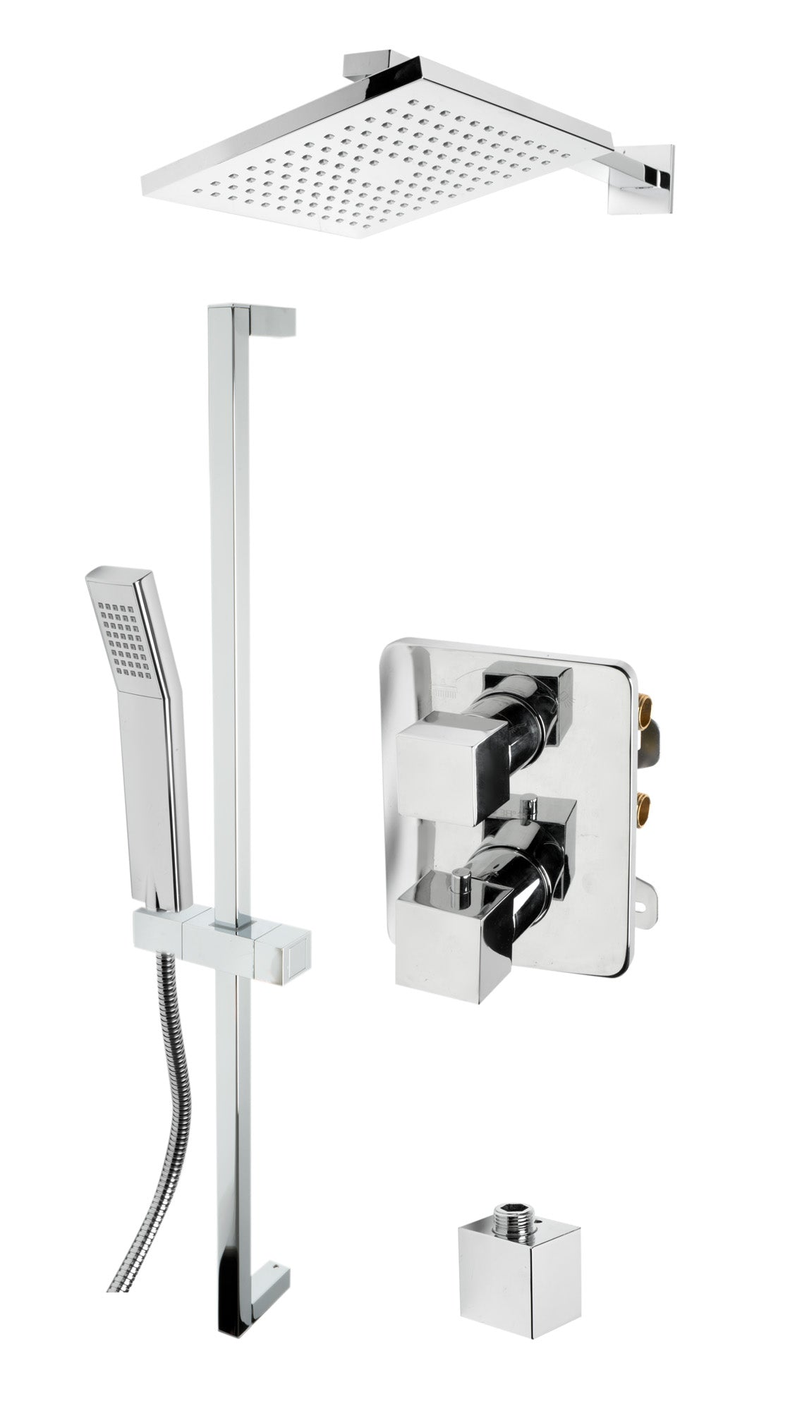 ALFI brand AB2830 2 Way Thermostatic Square Shower Set