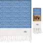 Artisan's Zigzag Turkish Peshtemal Beach Bath Gym Yoga Towel 36” x 71”