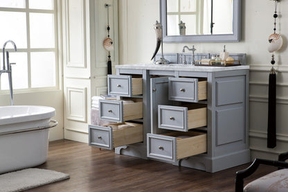 De Soto 48" Single Vanity Cabinet, Bright White
