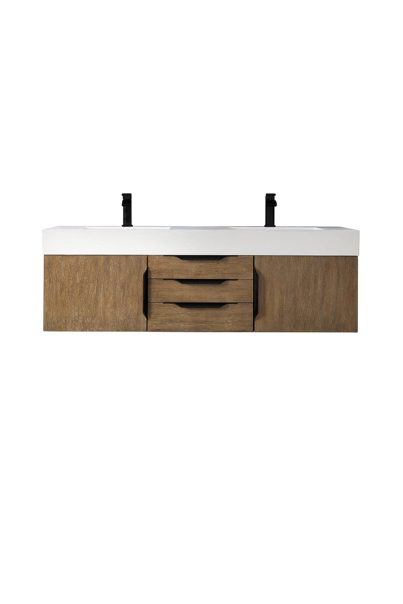 Columbia 59" Double Wall Mount Vanity Cabinet