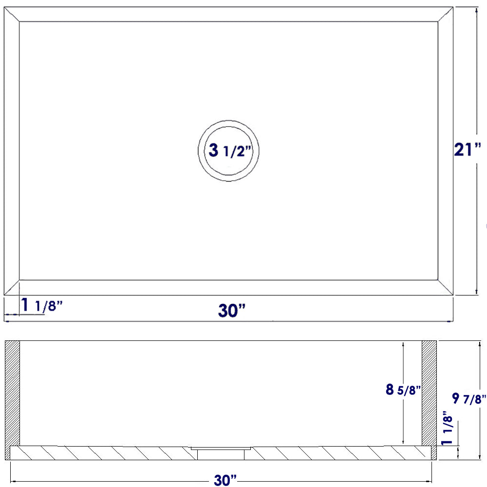 ALFI brand  AB3021 30" Single Bowl Bamboo Kitchen Farm Sink