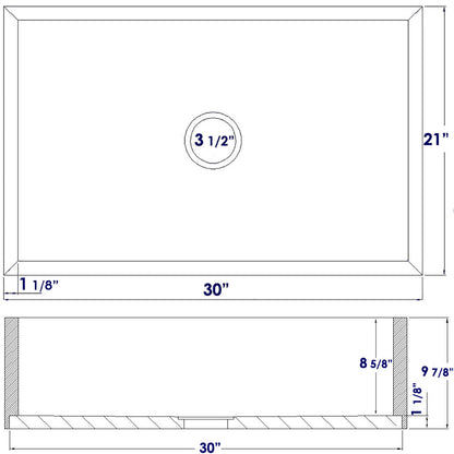 ALFI brand  AB3021 30" Single Bowl Bamboo Kitchen Farm Sink