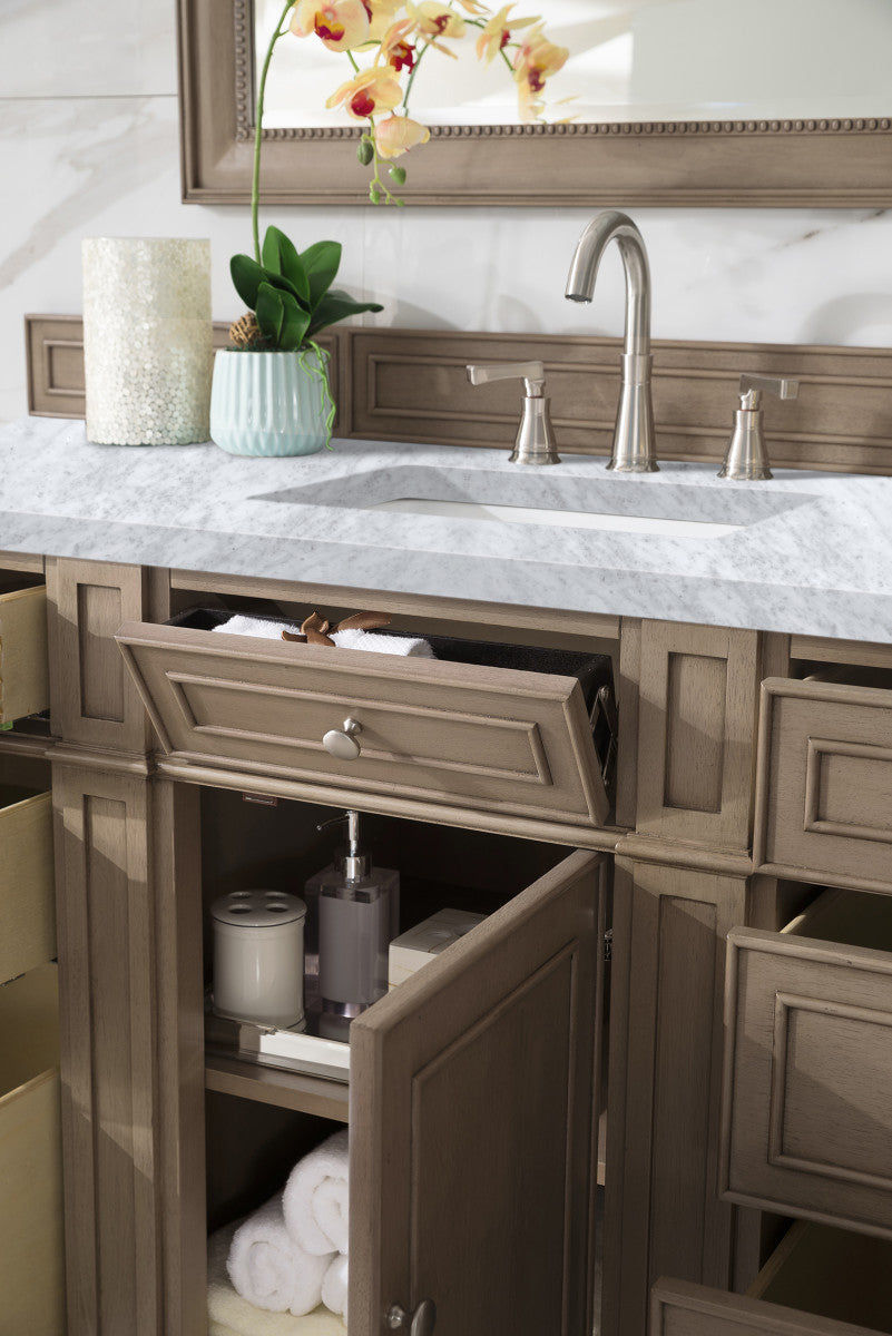 Bristol 60" Single Vanity Cabinet, Bright White