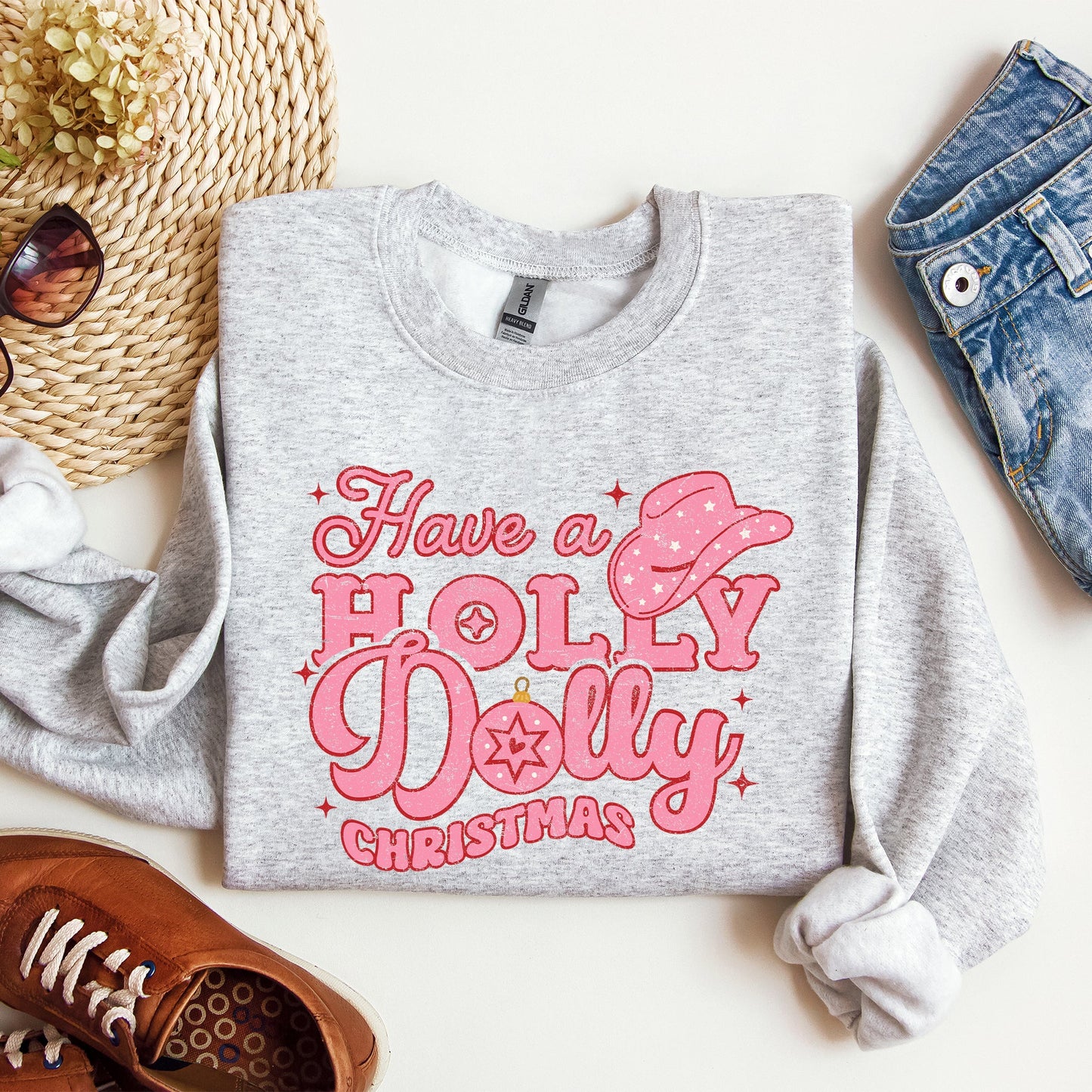 Holly Dolly Christmas, Country Music, Christmas Sweatshirt