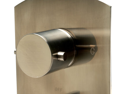 ALFI brand AB3809 Round Knob 1 Way Thermostatic Shower Mixer