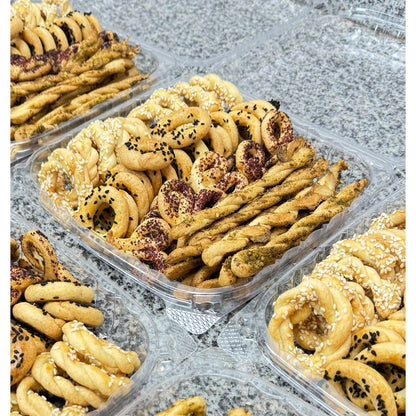 Assorted Salted Butter Cookies - Luxurious Blend of Sweet & Salty Flavors, 100% Mediterranean Ingredients