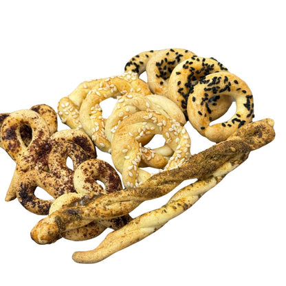 Assorted Salted Butter Cookies - Luxurious Blend of Sweet & Salty Flavors, 100% Mediterranean Ingredients