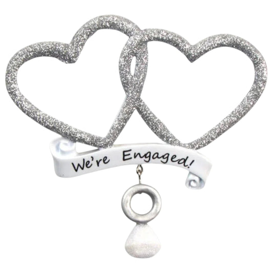 We're Engaged Couples Ornament