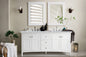 Palisades 72" Double Vanity Cabinet, Bright White