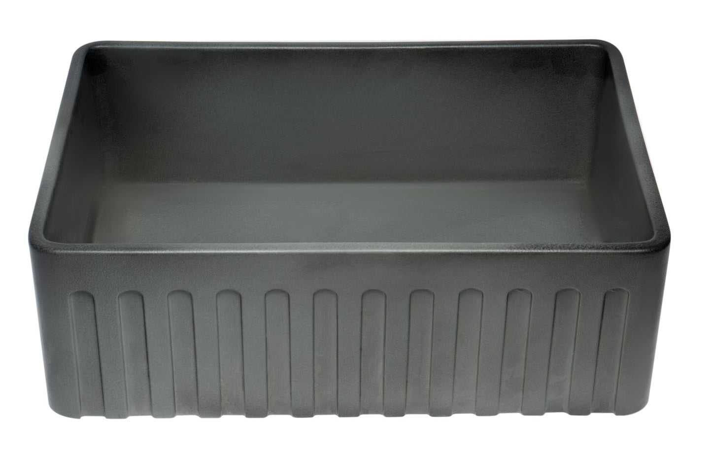 ALFI brand  ABCO3020SB Concrete Color 30 inch Reversible Single Fireclay Farmhouse Kitchen Sink