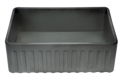 ALFI brand  ABCO3020SB Concrete Color 30 inch Reversible Single Fireclay Farmhouse Kitchen Sink