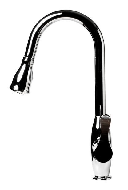 ALFI brand ABKF3783 Gooseneck Pull Down Kitchen Faucet
